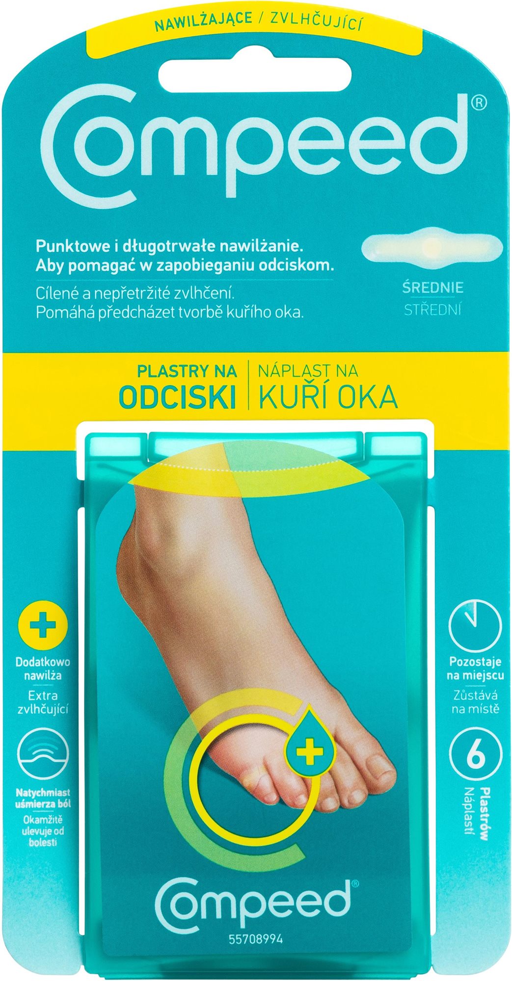 Tapasz COMPEED Nedves tapasz tyúkszemre 6 db