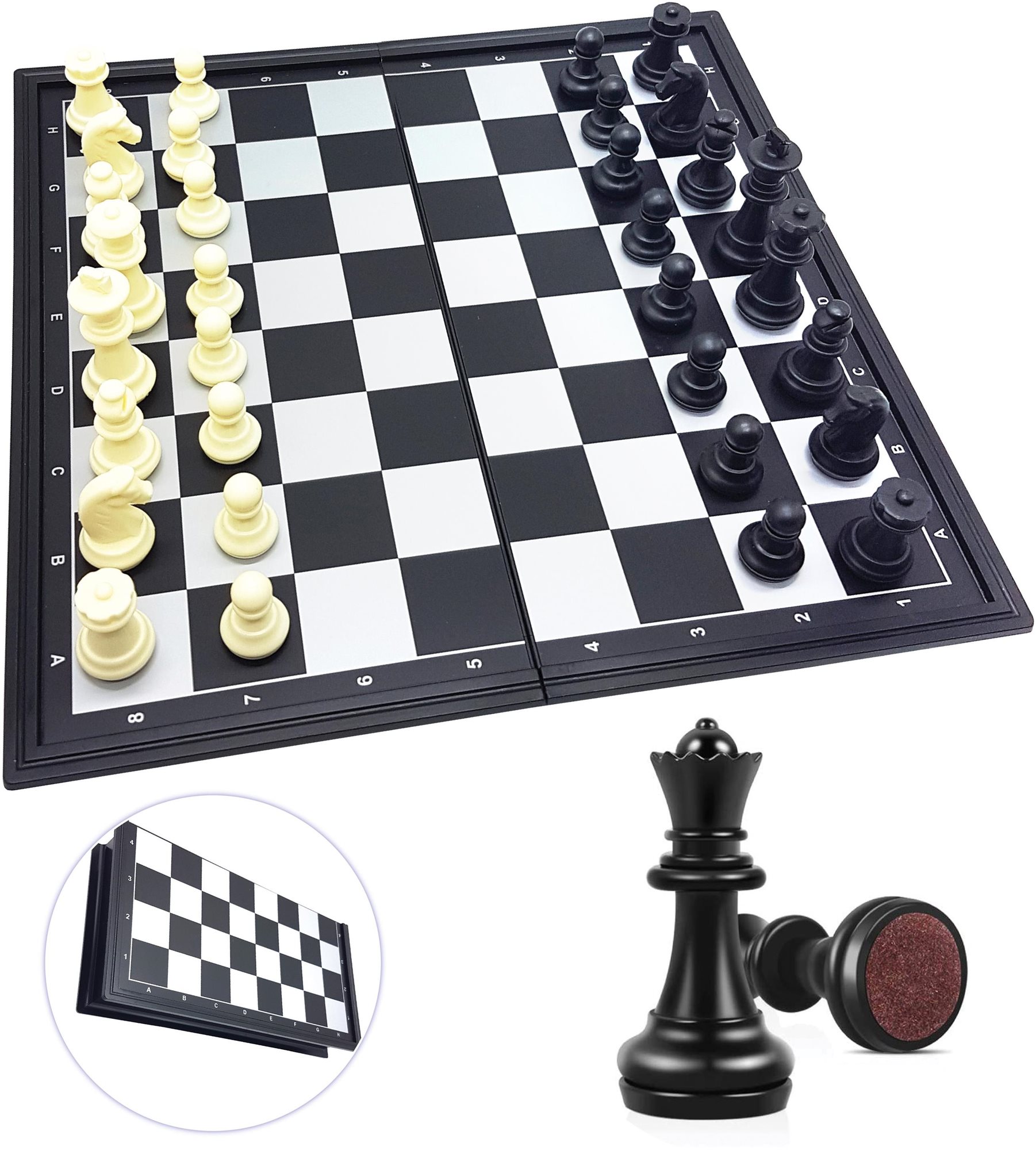 Társasjáték Lexibook Mágneses összecsukható sakk 32 cm