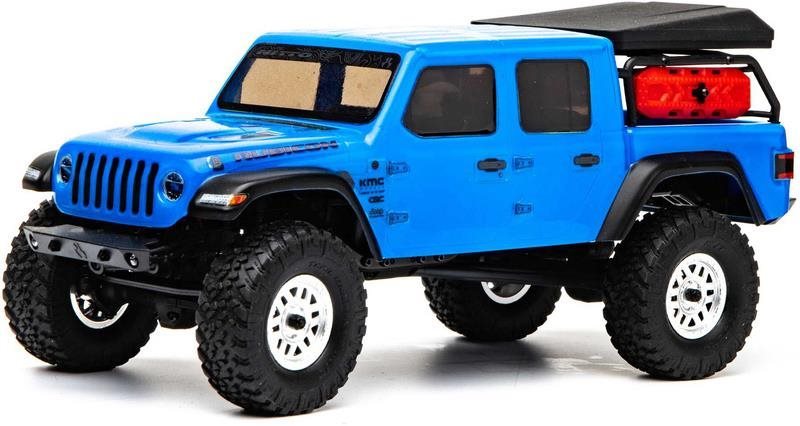Távirányítós autó Axial SCX24 Jeep Gladiator 1:24 4WD RTR kék
