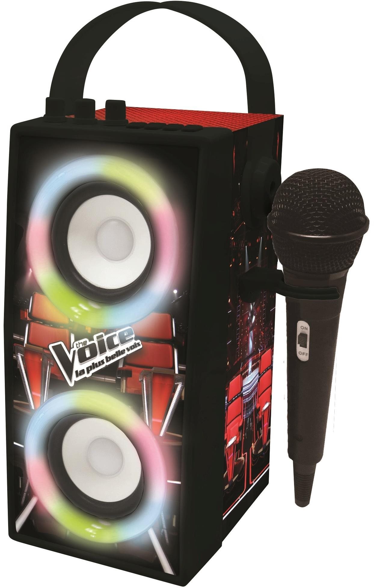 Zenélő játék Lexibook The Voice hordozható hangszóró mikrofonnal és fényhatásokkal
