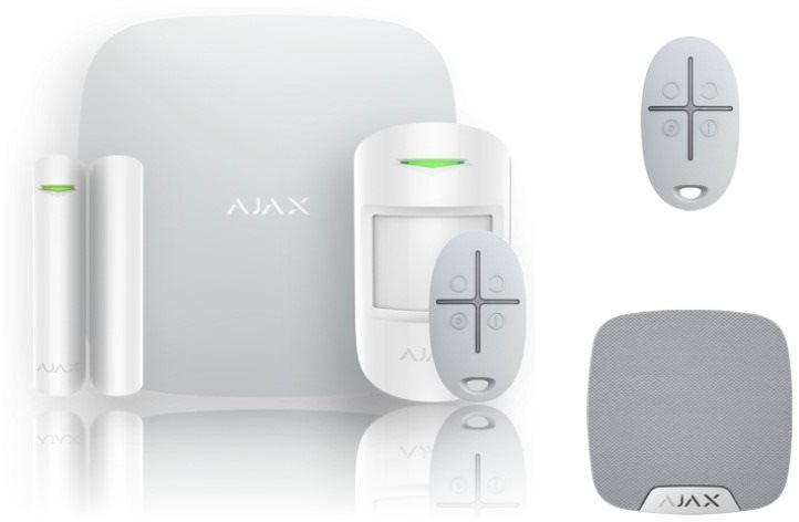 Biztonsági rendszer SET Ajax StarterKit + HomeSiren white