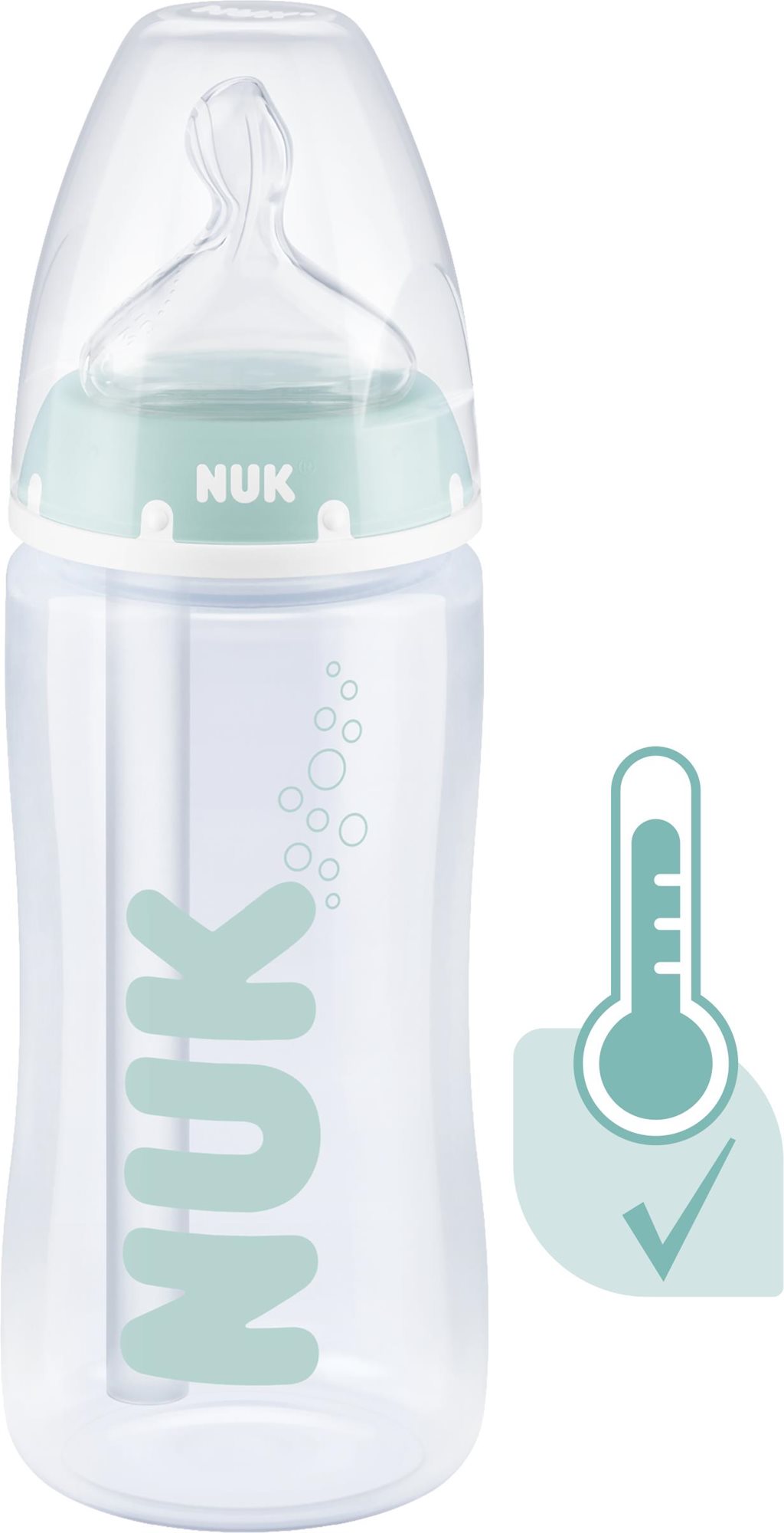 Cumisüveg NUK FC+ Anti-colic cumisüveg hőmérséklet jelzővel 300 ml
