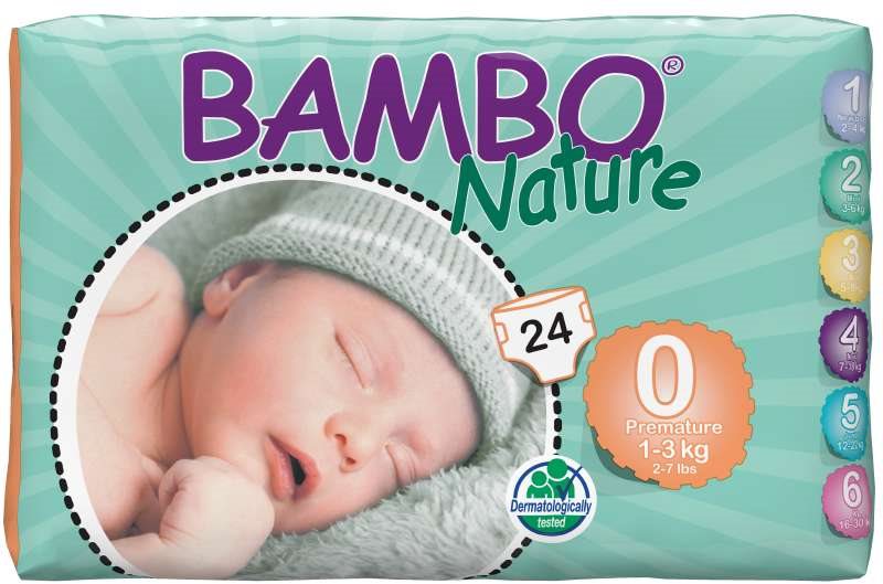 Eldobható pelenka BAMBO NATURE 0 Premature 1-3 kg