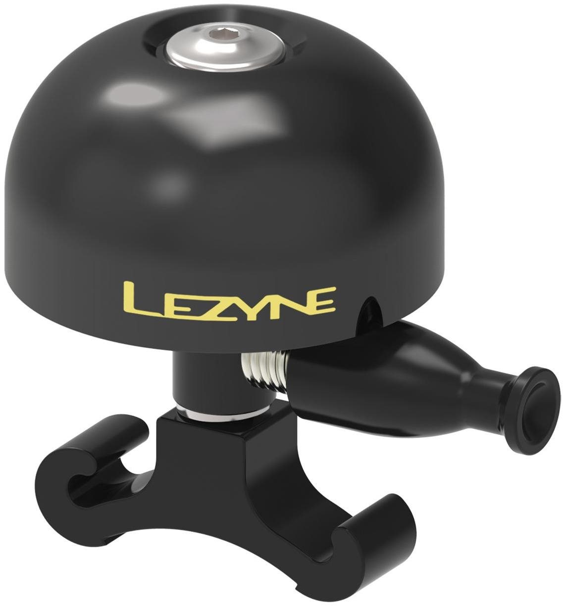 Kerékpár csengő Lezyne Classic Brass Medium All Black Bell Black