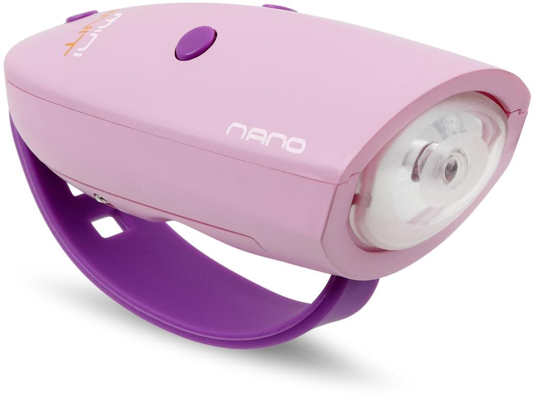 Kerékpár csengő Mini Hornit Nano Mókás kürt rózsaszín lámpával