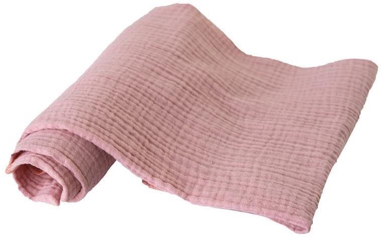 Mosható pelenka BABYMATEX Muslin pamut pelenkák. Fáradt rózsaszín 2 db Fehér 1 db