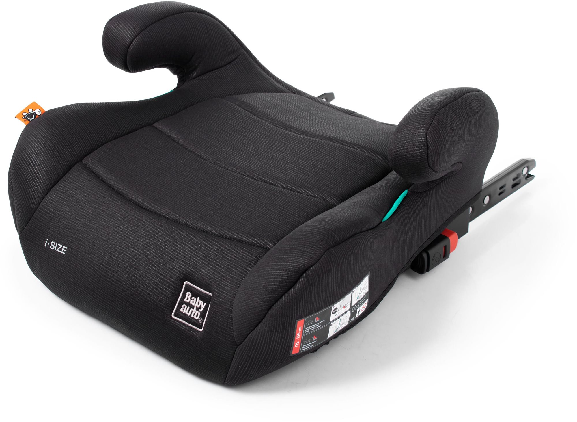 Ülésmagasító BabyAuto NAUNA i-size 125-150 black line