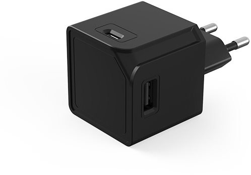 Aljzat PowerCube USBcube Original USB A+C - fekete