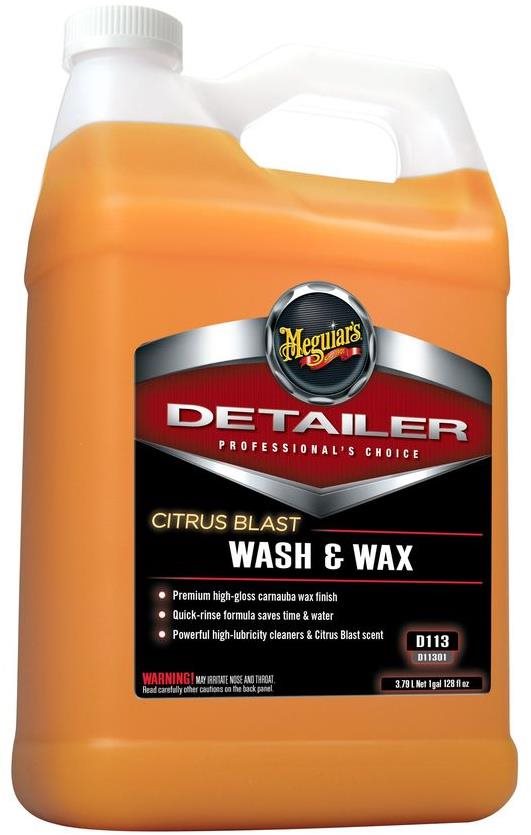 Autošampon Meguiar's Citrus Blast Wash & Wax - špičkový profesionální autošampon s voskem a citrusovou vůní