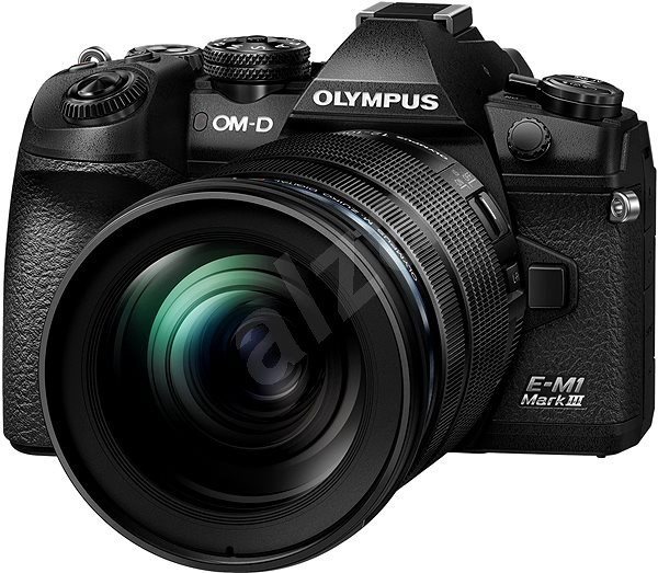 Digitális fényképezőgép Olympus OM-D E-M1 Mark III fekete + ED 12-40 mm f/2.8 PRO fekete