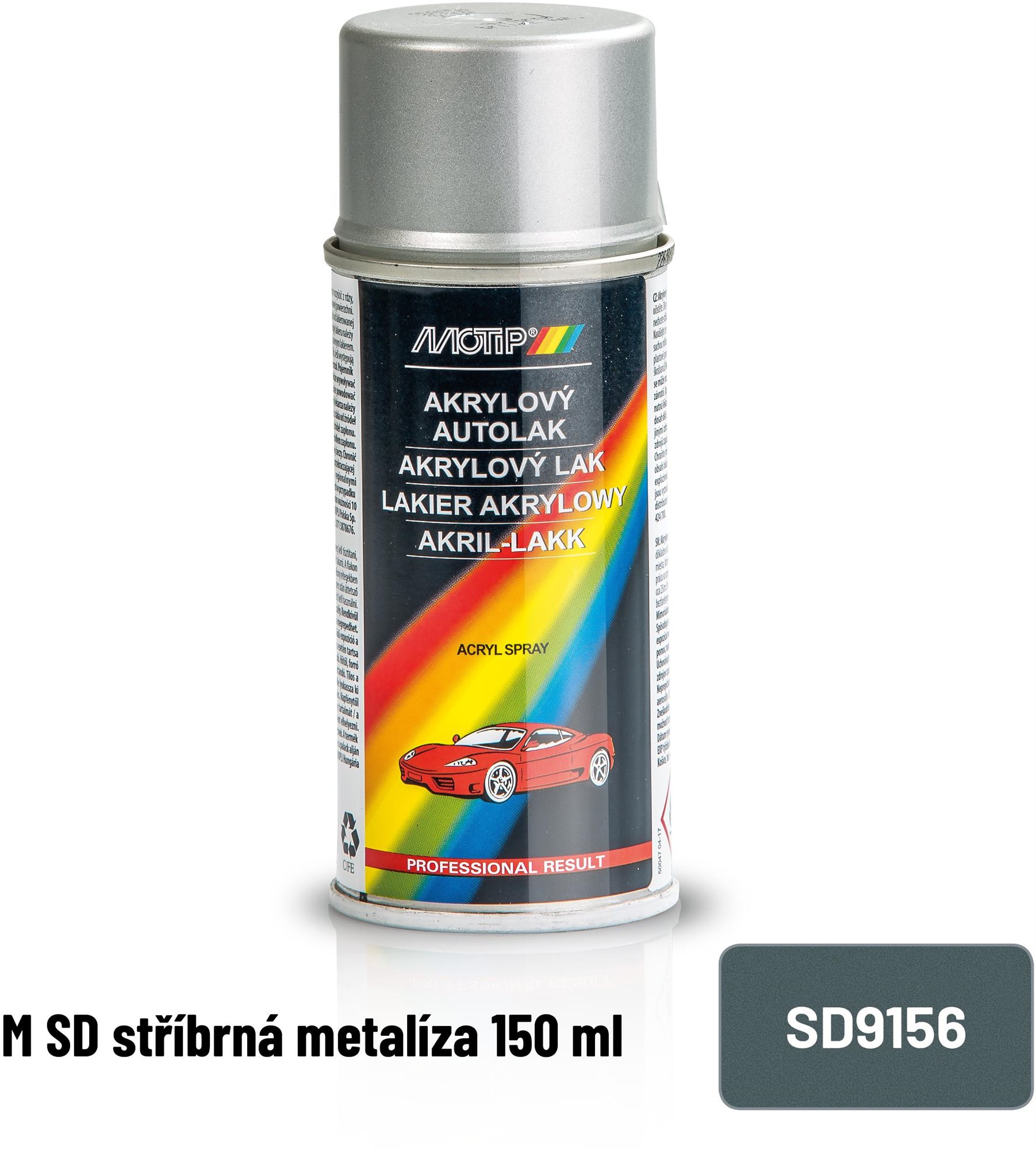 Festékspray MOTIP M SD metálezüst 150 ml