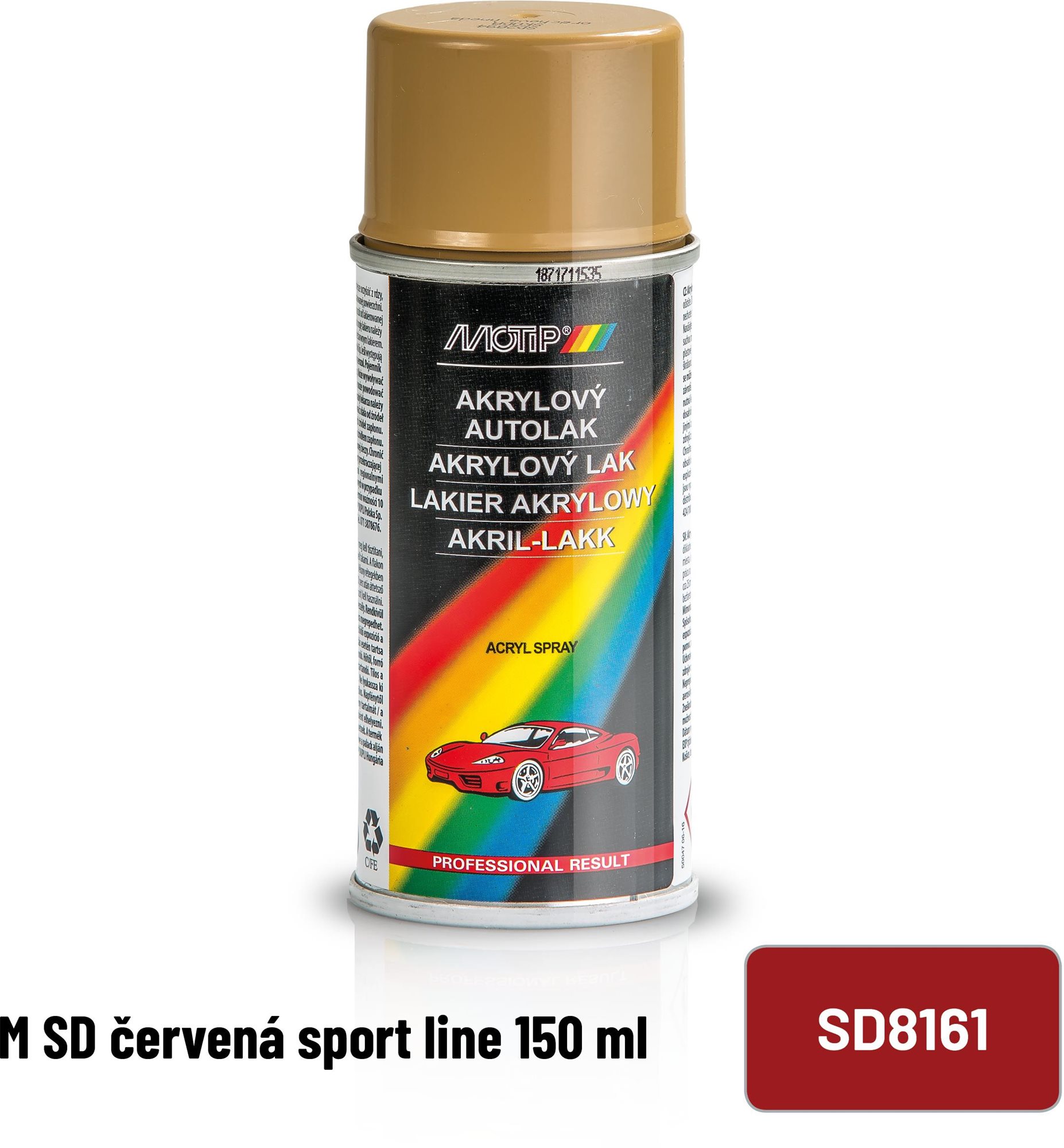 Festékspray MOTIP M SD piros sportline 150ml