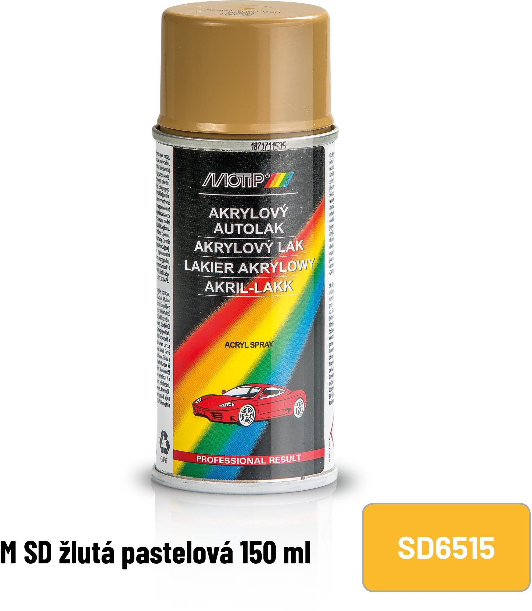 Festékspray MOTIP M SD sárga pasztell 150ml