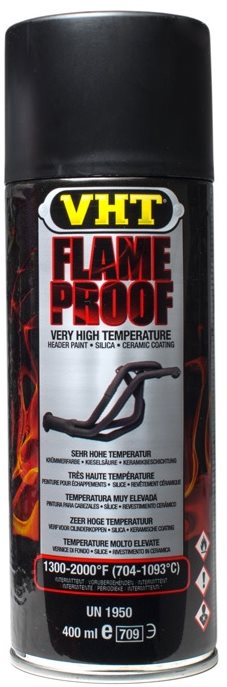 Festékspray VHT Flameproof hőálló festék - fekete