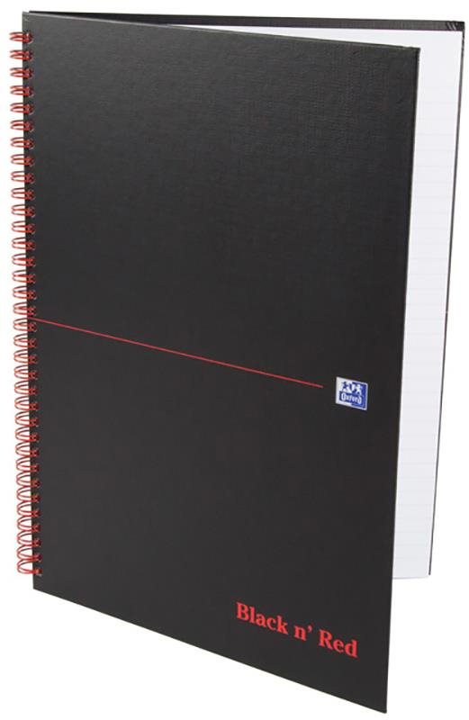 Jegyzetfüzet OXFORD Black n´ Red Notebook A4
