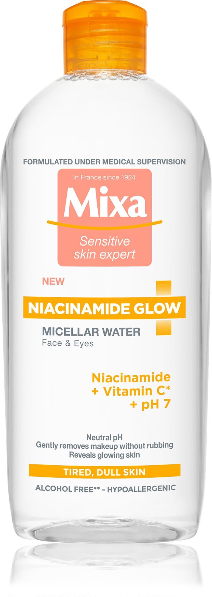 Micellás víz MIXA Niacinamide Glow Micellás víz 400 ml