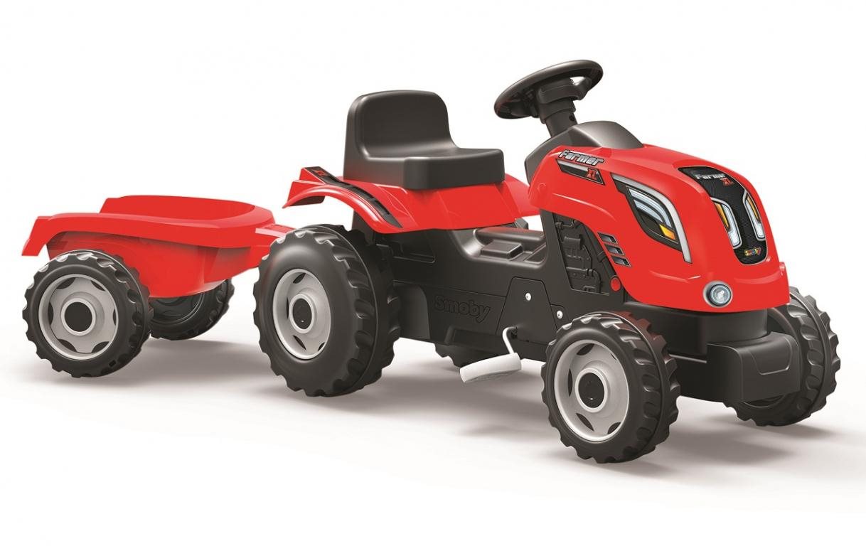 Pedálos traktor Smoby Farmer XL piros traktor