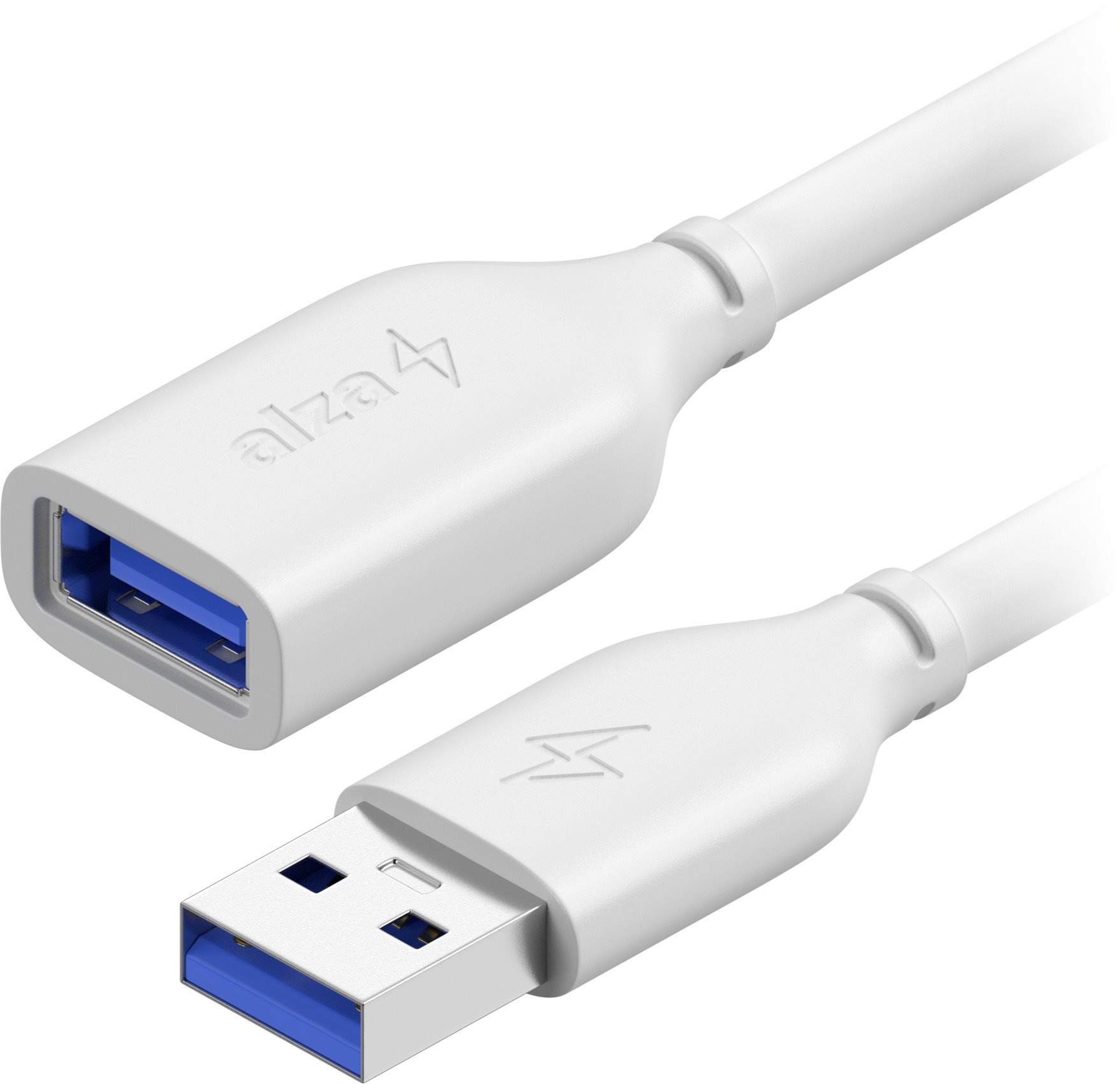 Adatkábel AlzaPower Core USB-A (M) - USB-A (F) 3.0