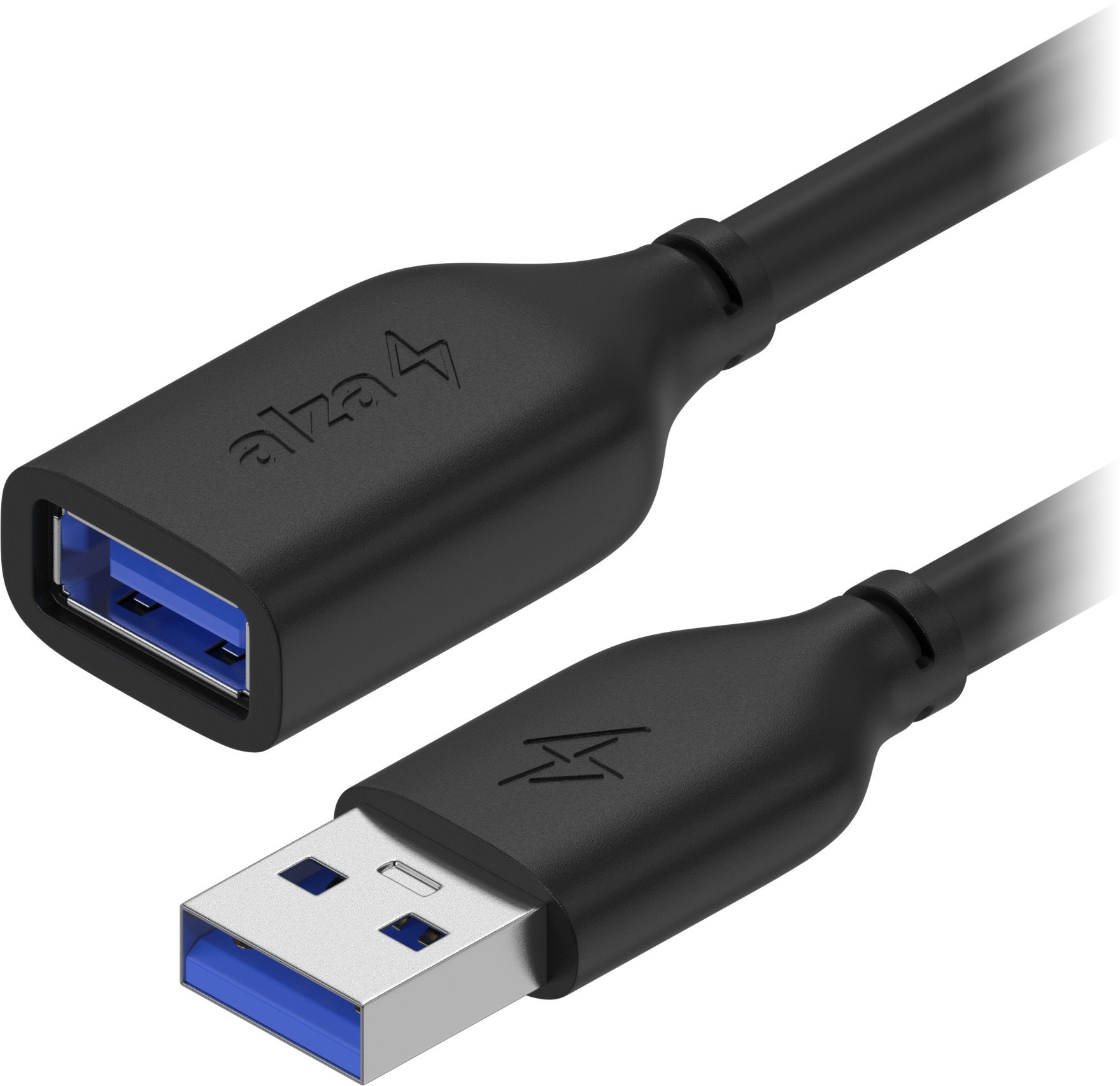 Adatkábel AlzaPower Core USB-A (M) - USB-A (F) 3.0