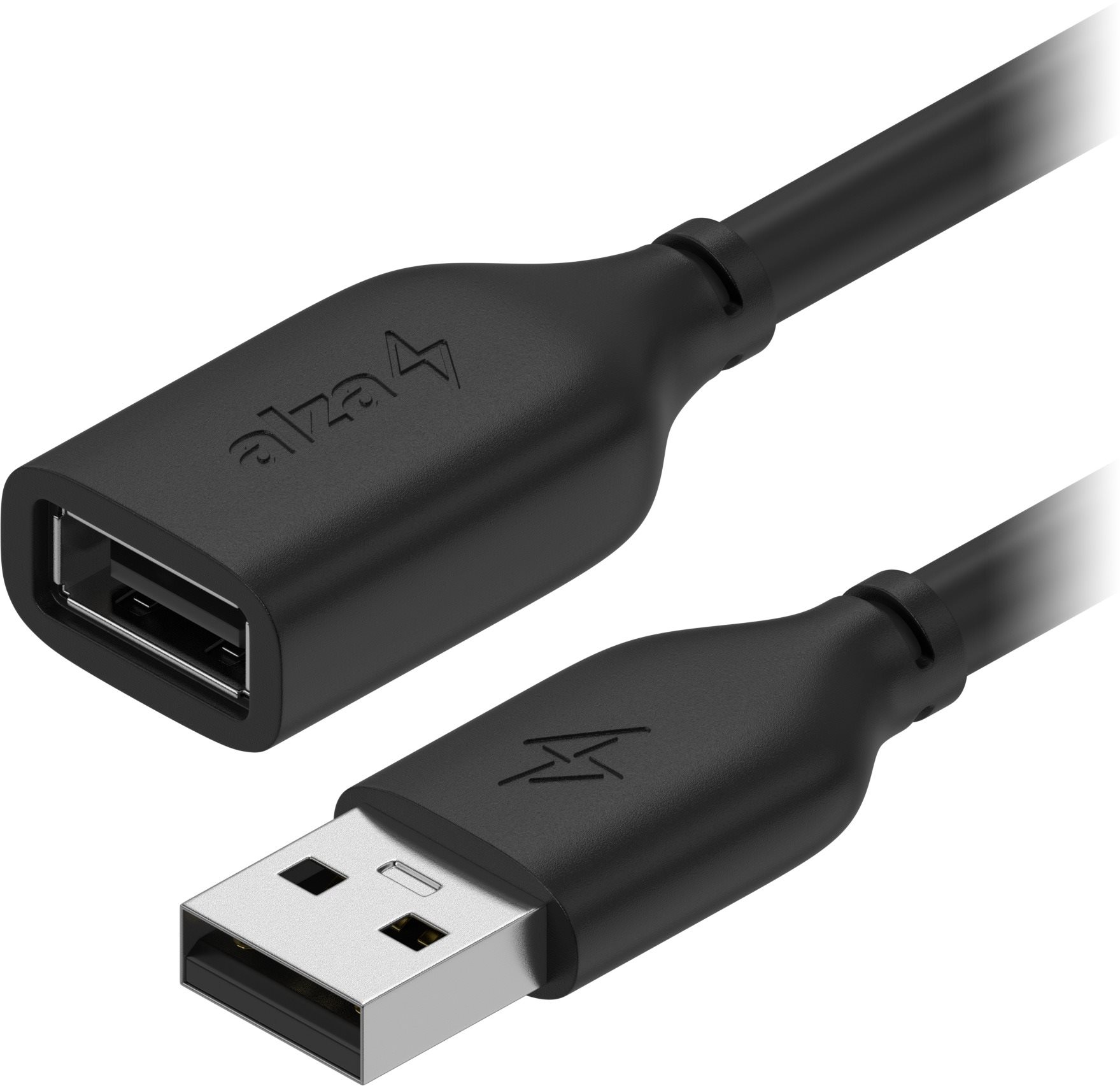 Adatkábel AlzaPower Core USB-A (M) to USB-A (F) 2.0