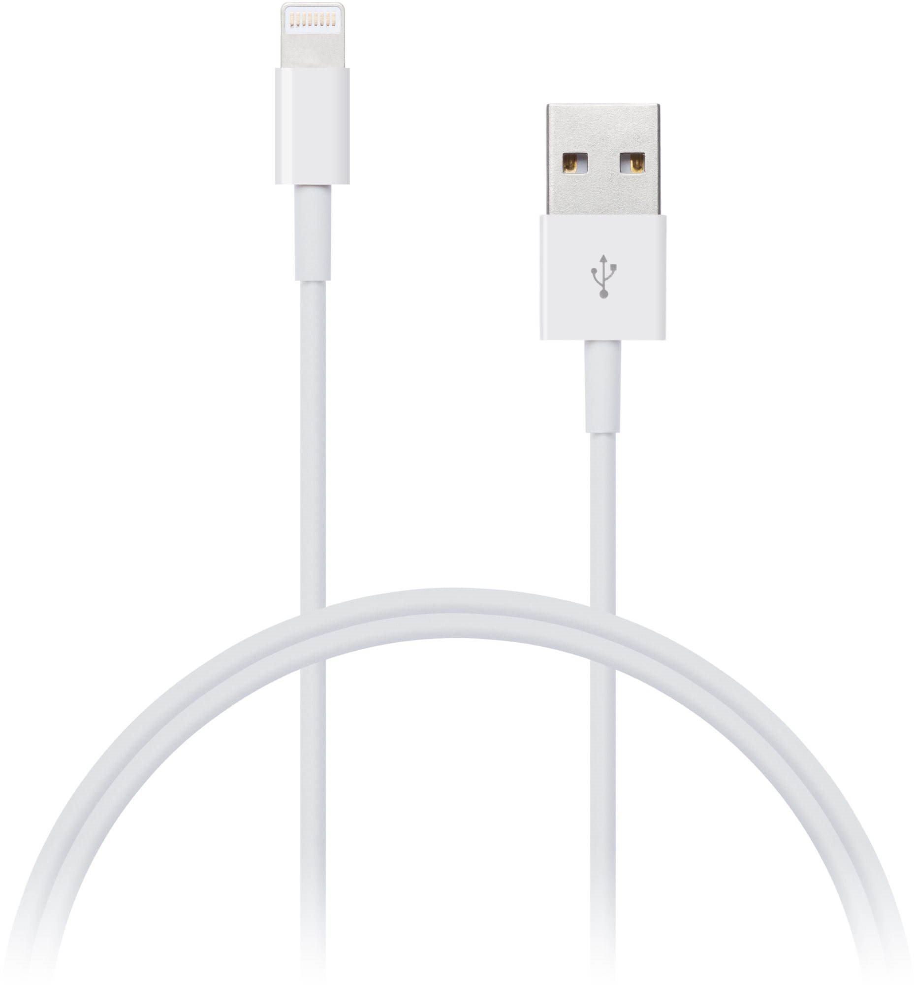 Adatkábel CONNECT IT Wirez Lightning Apple 1 m fehér