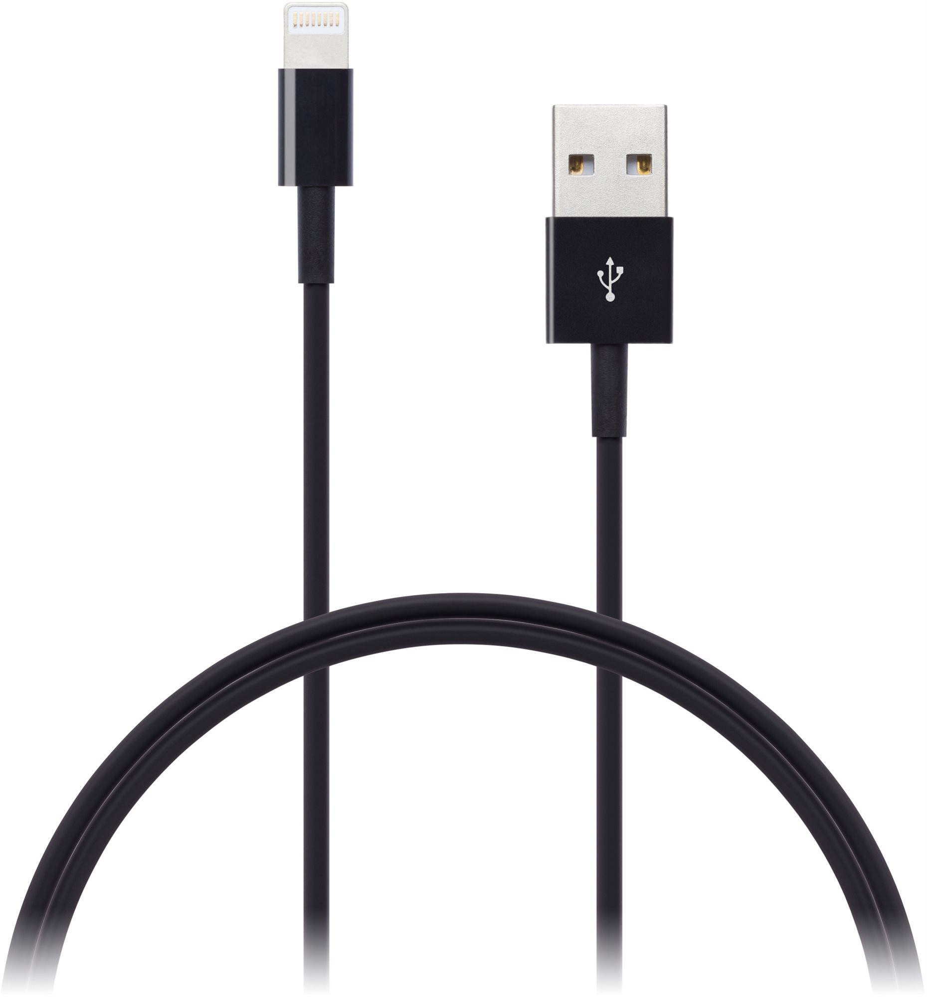 Adatkábel CONNECT IT Wirez Lightning Apple 1 m fekete