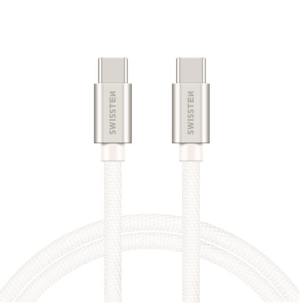 Adatkábel Swissten textil adatkábel USB-C/USB-C 2m