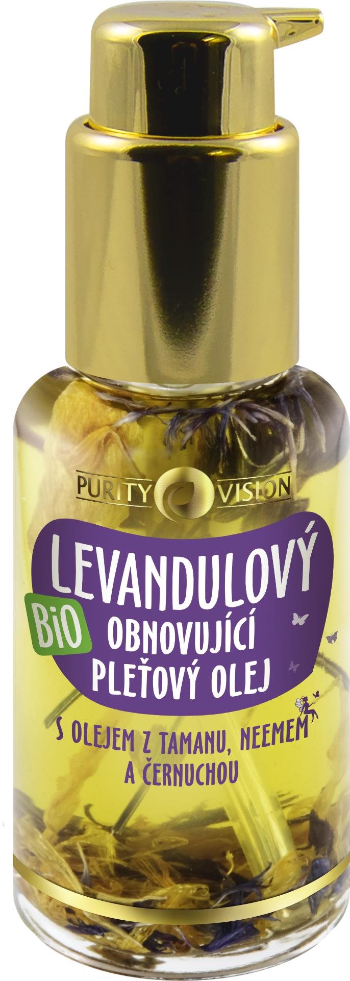Arcápoló olaj PURITY VISION Bio Mélyregeneráló levendulaolaj arcra 45 ml