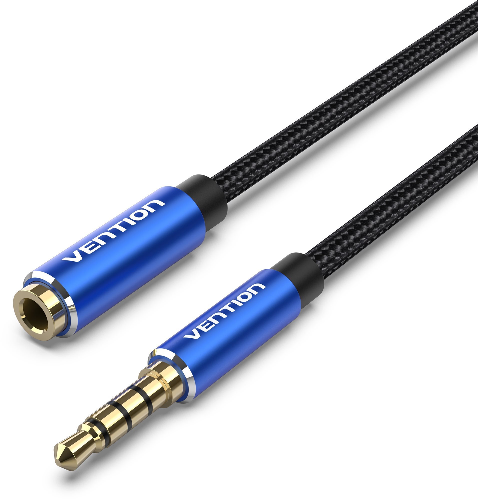 Audio kábel Vention Cotton Braided TRRS 3