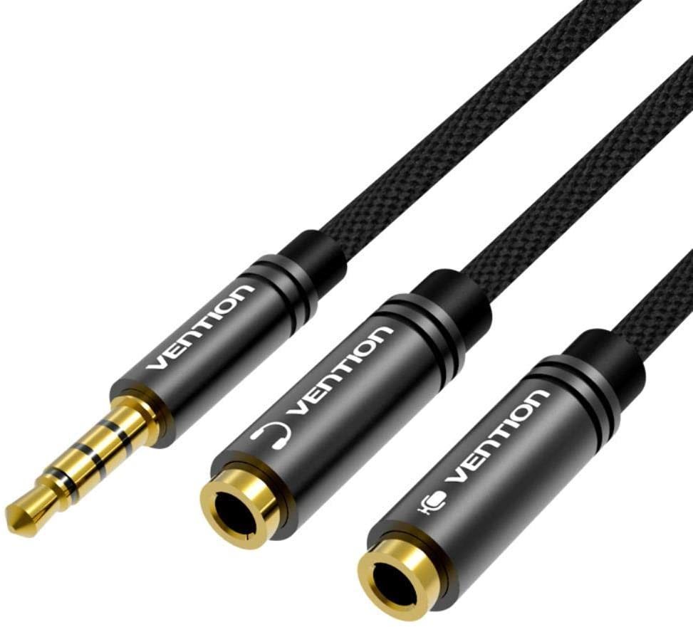 Audio kábel Vention Fabric Braided 3