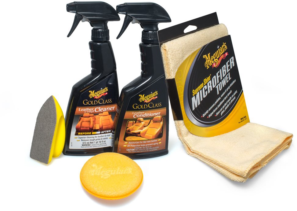 Autóápolási szett A Meguiarś Heavy Duty Leather Care Kit