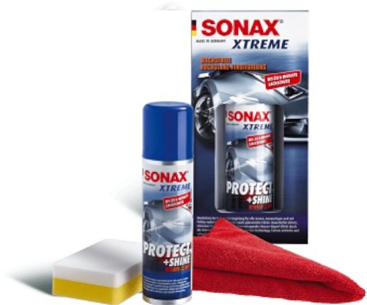 Autóápolási szett SONAX XTREME Protect + Shine Hybrid készítmény a tökéletes ragyogás és a festék hosszú távú védelme