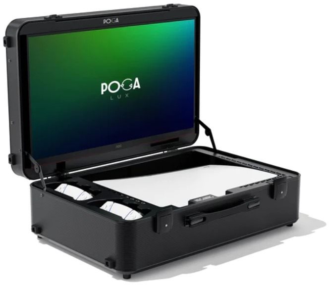 Bőrönd POGA Lux - PlayStation 5 utazótáska LED-es monitorral - fekete
