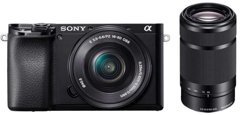 Digitális fényképezőgép Sony Alpha A6100 fekete + E PZ 16–50 mm f/3
