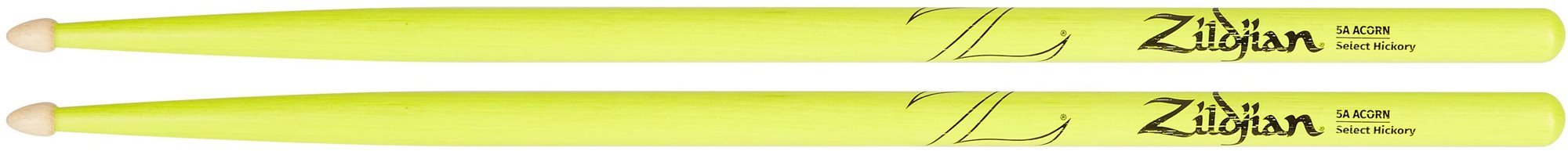 Dobverő ZILDJIAN 5A Acorn Wood Neon Yellow