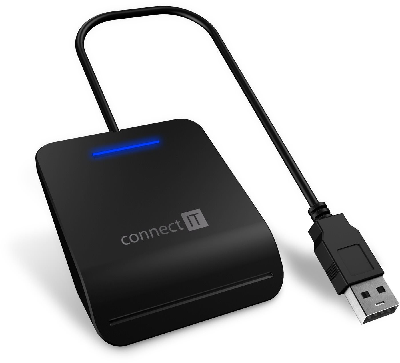 Elektronikus személyi igazolvány olvasó CONNECT IT USB eszemélyi és chipkártya olvasó CFF-3050-BK
