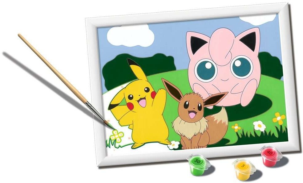 Festés számok szerint Ravensburger 236220 CreArt Pokémonok