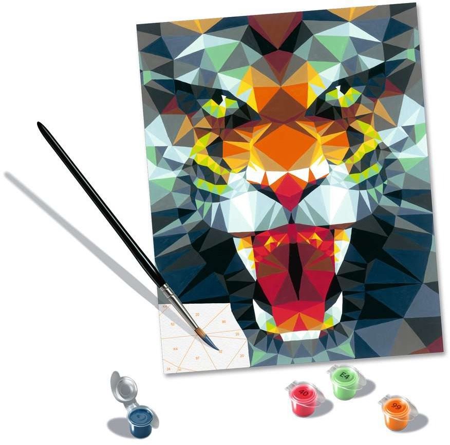 Festés számok szerint Ravensburger 236268 CreArt Poligon tigris