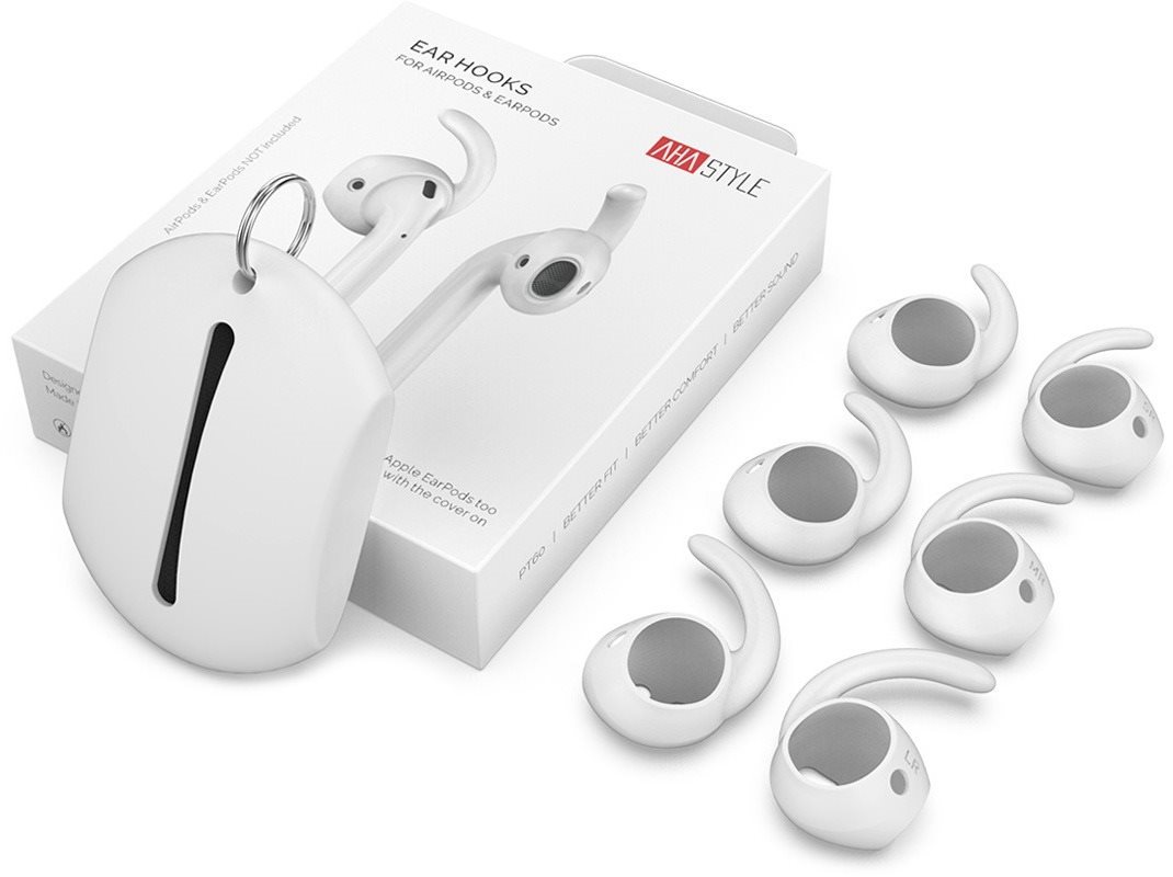 Fülhallgató tok AhaStyle AirPods Pro EarHooks 3 pár fehér