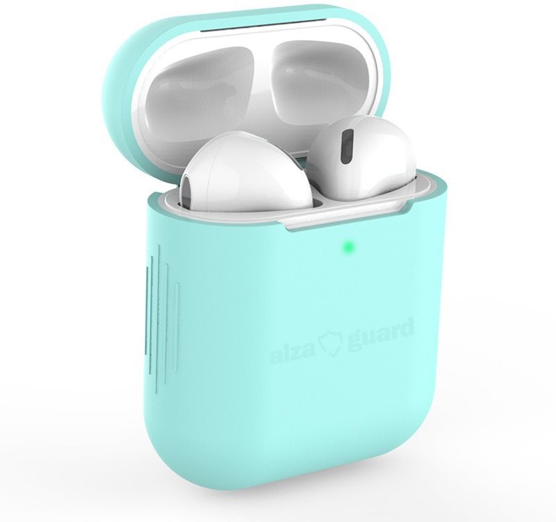 Fülhallgató tok AlzaGuard Skinny Silicone Case az Airpods 1. és 2. generációjához
