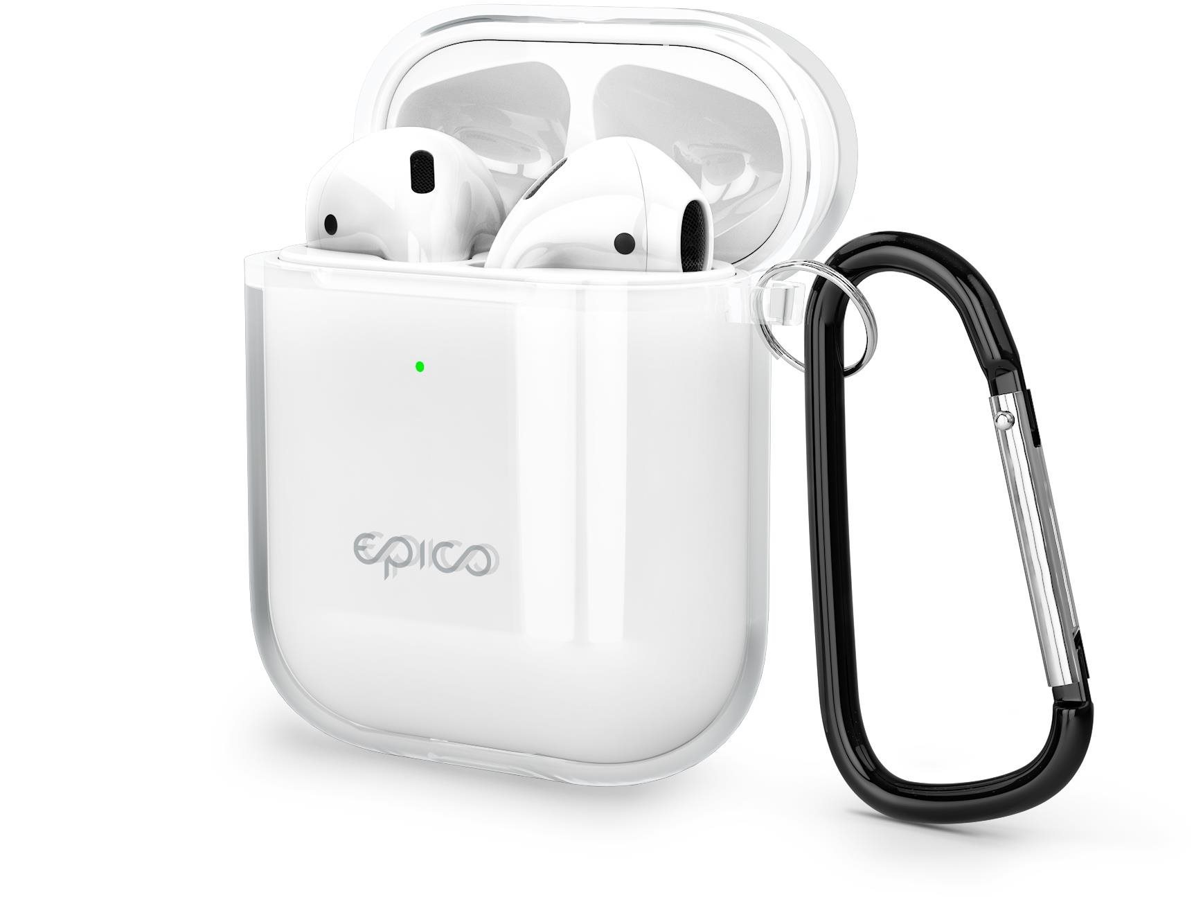 Fülhallgató tok Epico Transparent Cover Airpods 1/2 - átlátszó fehér