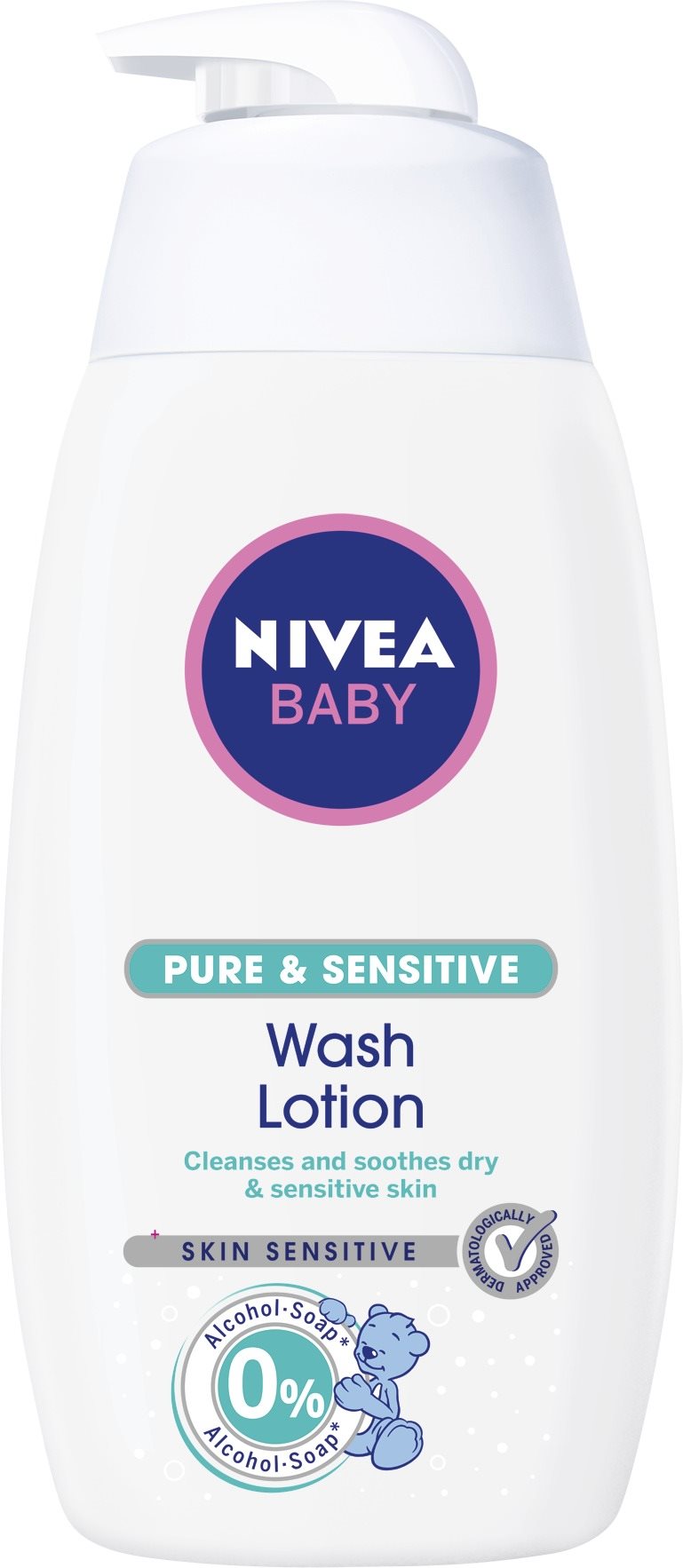 Gyerek tusfürdő BABY NIVEA Pure & Sensitive Wash testápoló 500 ml