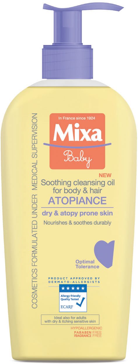 Gyerek tusfürdő MIXA Baby Atopiance nyugtató tisztító olaj