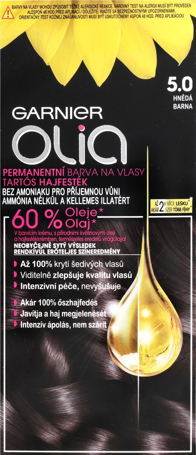 Hajfesték GARNIER Olia 5.0. Barna 50 ml