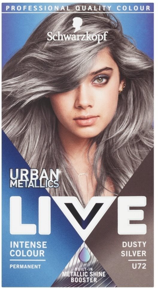 Hajfesték SCHWARZKOPF LIVE Urban Metallics U72 Dusty Silver