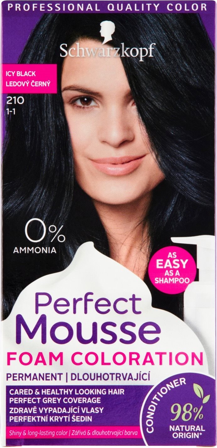 Hajfesték SCHWARZKOPF Perfect Mousse Tartós hajszínező hab 210