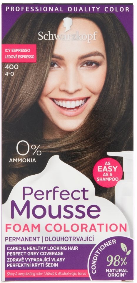 Hajfesték SCHWARZKOPF Perfect Mousse Tartós hajszínező hab 400
