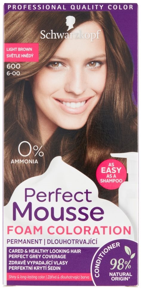 Hajfesték SCHWARZKOPF Perfect Mousse Tartós hajszínező hab 600