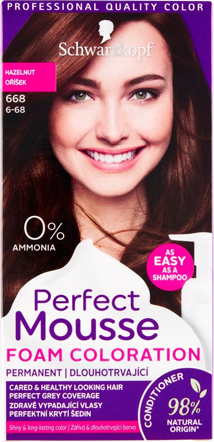 Hajfesték SCHWARZKOPF Perfect Mousse Tartós hajszínező hab 668