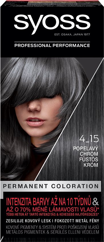 Hajfesték SYOSS Color 4-15 Füstös króm (50 ml)